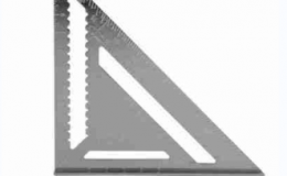 7 Inch Triangular Aluminium Ruler