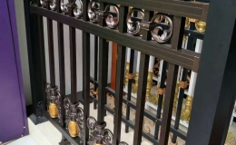 Aluminum fence tubular profile