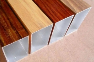 Aluminium Square Rectangle Tube with Wood Grain