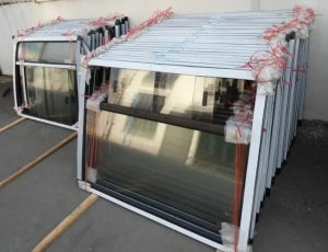 Aluminum Sliding Window with Tempered Glass for Cars